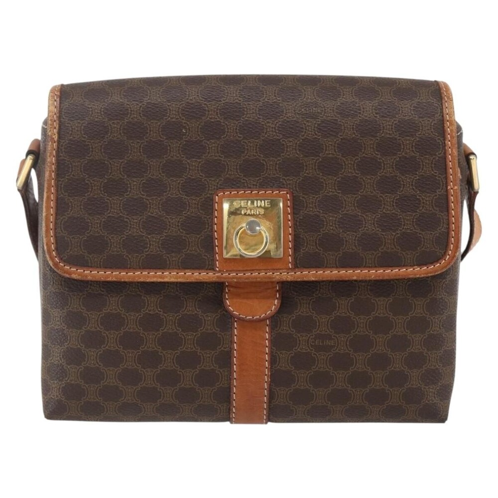 Celine Vintage Macadam Canvas and Leather